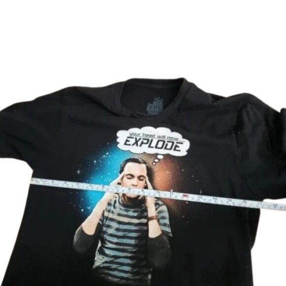 The Big Bang theory black Sheldon cooper round neck t-shirt size US S - Picture 5 of 8